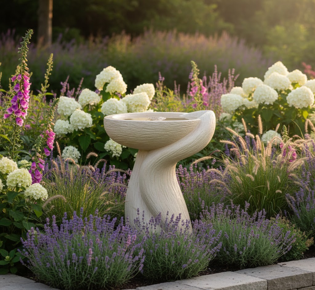 Steen in waterornamenten